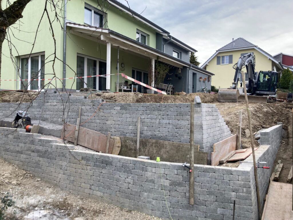 Schefers Garten GmbH Ostschweiz Gartenbau Stützmauer
