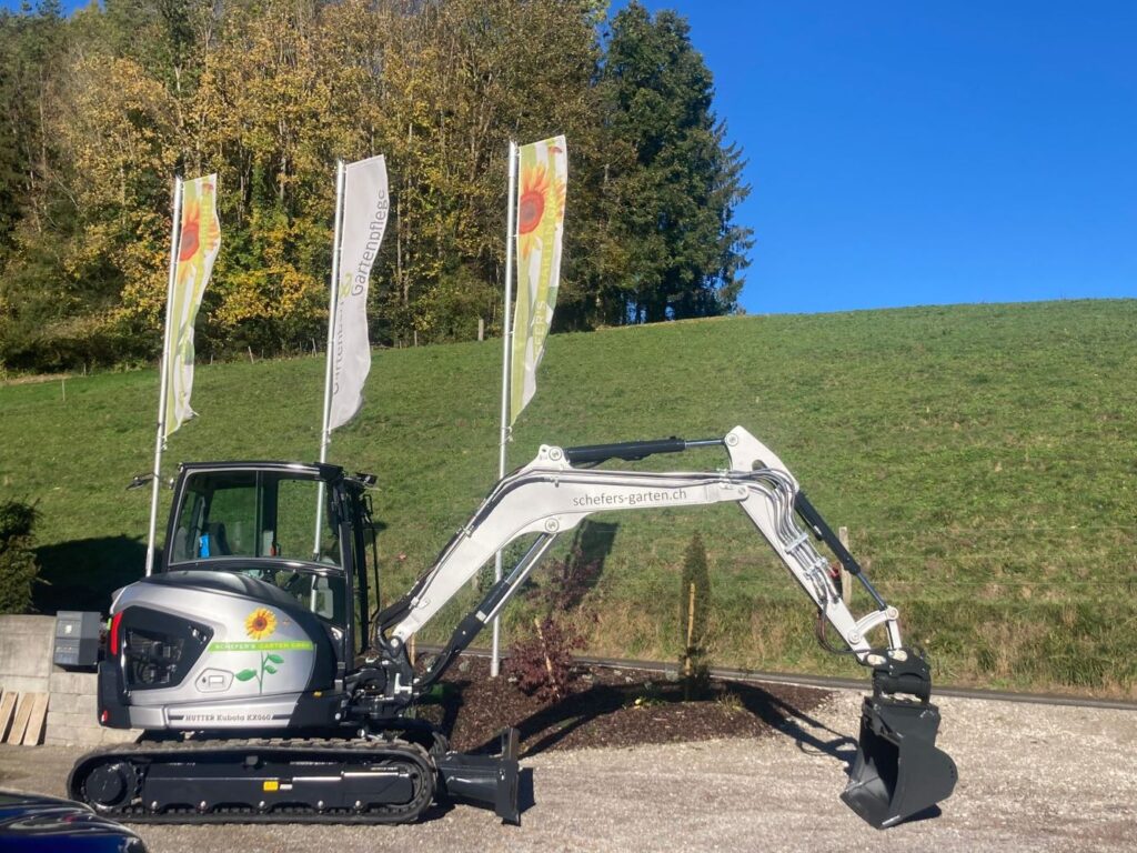 Schefers Garten Ostschweiz Gartenbau Bagger
